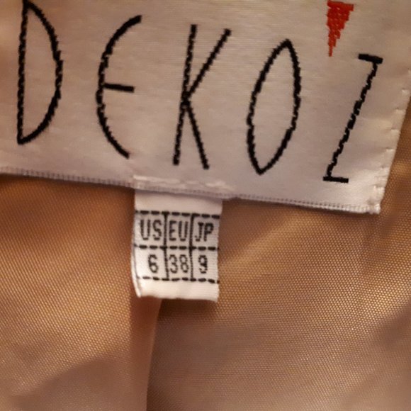 Women leather biker jacket - Camel US6 - Picture 8 of 8